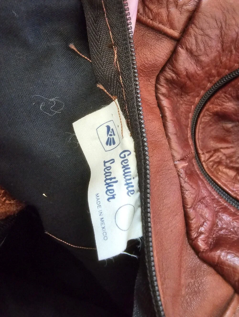 Vintage Handmade Mexican Genuine Leather Duffel Bag Brown Weekender Travel Carry